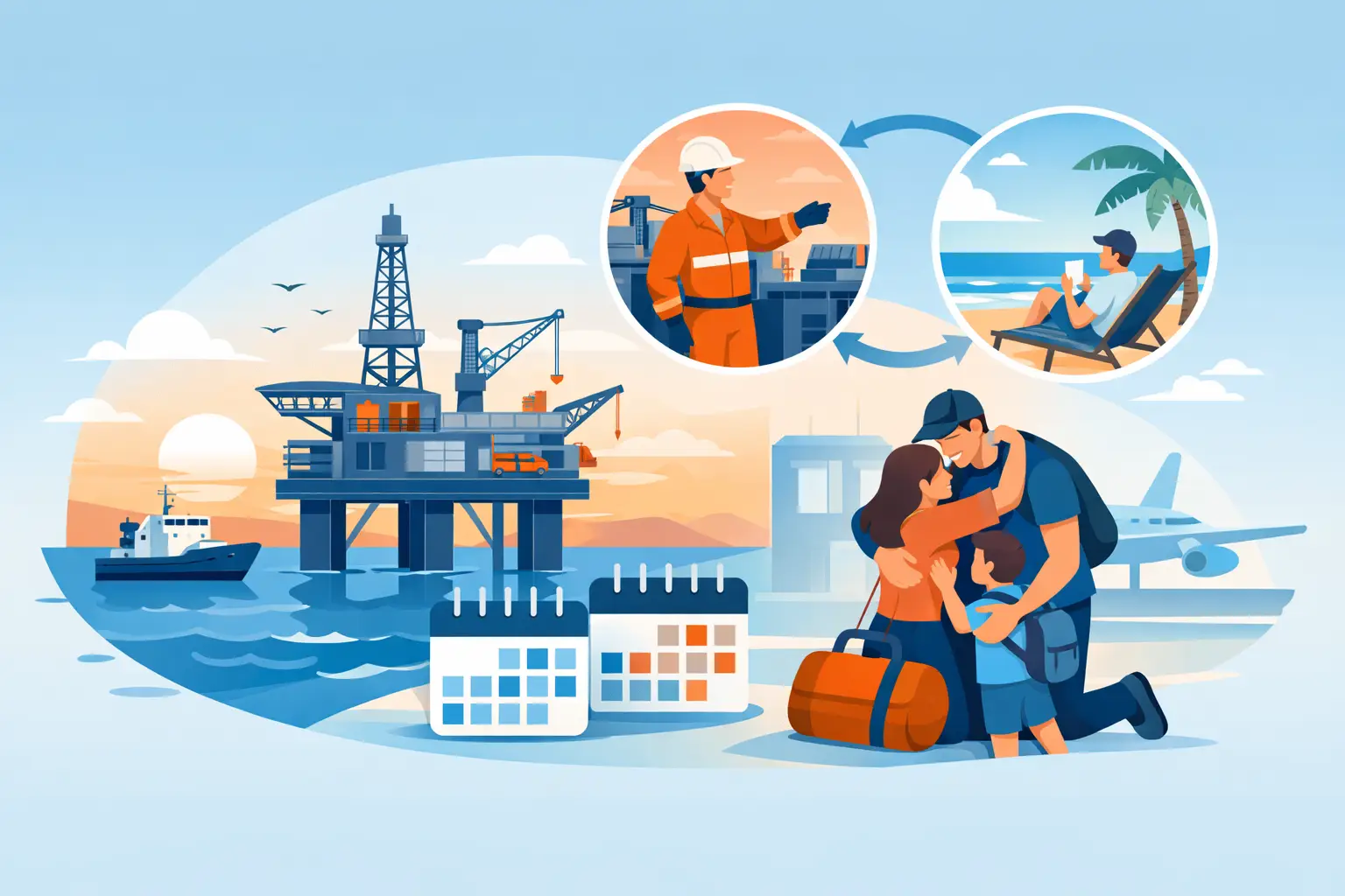 What an Offshore Rotational Work Schedule Looks Like